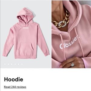 Never worn Glossier hoodie SZ S Perfect condition